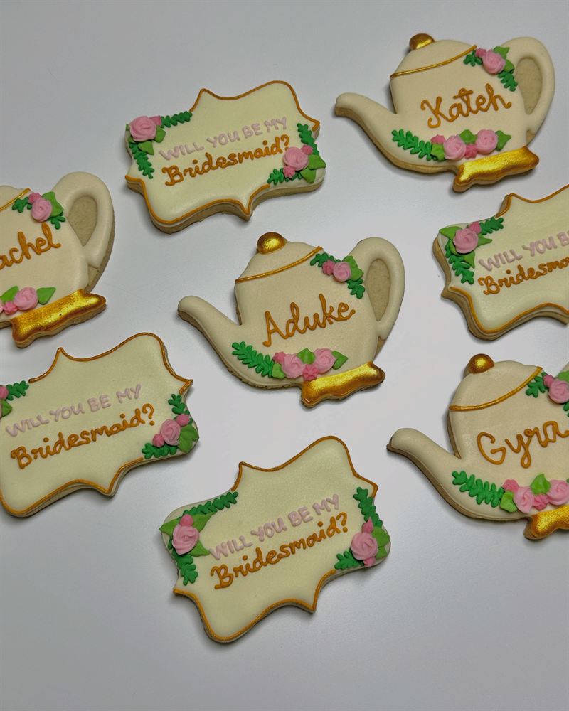 Custom hand-decorated sugar cookies — set 2