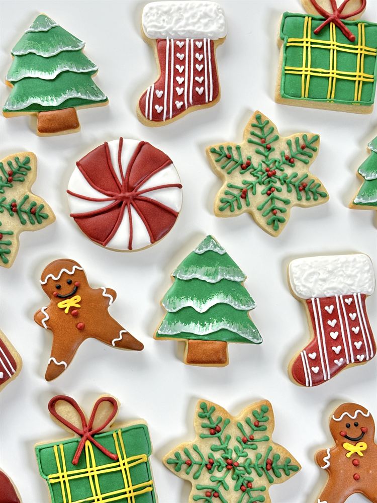 Custom hand-decorated sugar cookies — set 29